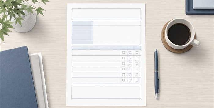 面接評価シートのテンプレート（そのまま使える基本形）