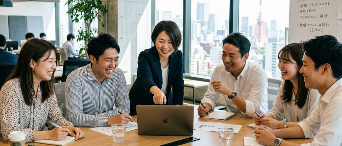 安心して働く従業員